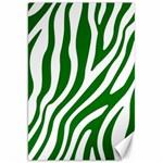 Dark green Zebra Vibes Animal Print Canvas 20  x 30  19.62 x28.9  Canvas - 1