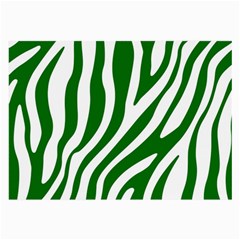 Dark Green Zebra Vibes Animal Print Large Glasses Cloth by ConteMonfrey