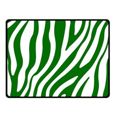 Dark Green Zebra Vibes Animal Print Fleece Blanket (small) by ConteMonfrey