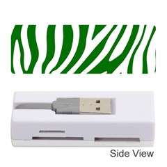 Dark Green Zebra Vibes Animal Print Memory Card Reader (stick) by ConteMonfrey