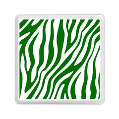 Dark Green Zebra Vibes Animal Print Memory Card Reader (square) by ConteMonfrey