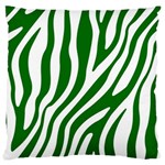 Dark green Zebra Vibes Animal Print Large Cushion Case (One Side) Front