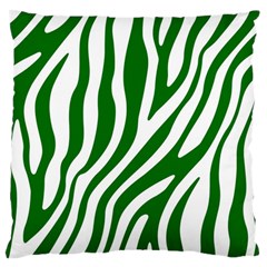 Dark Green Zebra Vibes Animal Print Standard Premium Plush Fleece Cushion Case (one Side) by ConteMonfrey