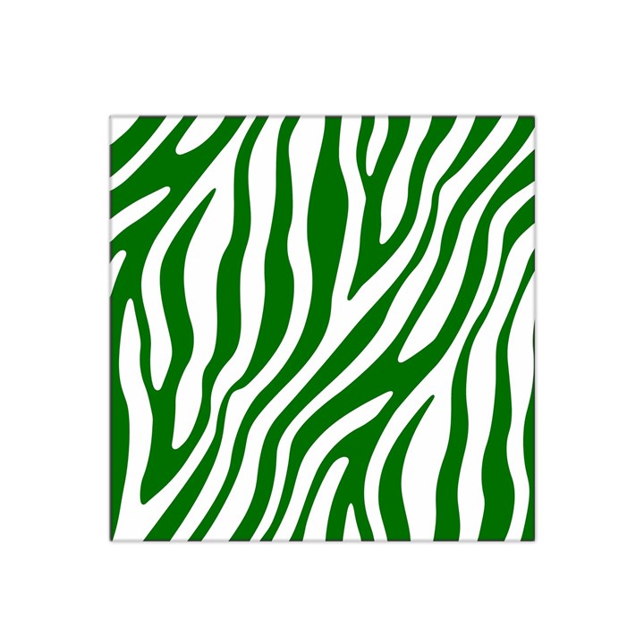 Dark green Zebra Vibes Animal Print Satin Bandana Scarf 22  x 22 