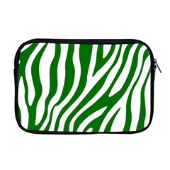 Dark Green Zebra Vibes Animal Print Apple Macbook Pro 17  Zipper Case by ConteMonfrey