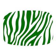 Dark Green Zebra Vibes Animal Print Mini Square Pill Box by ConteMonfrey