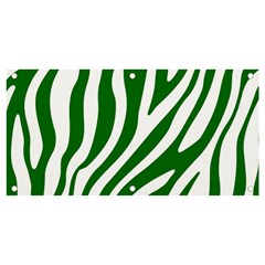 Dark Green Zebra Vibes Animal Print Banner And Sign 4  X 2  by ConteMonfrey