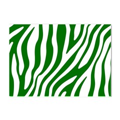 Dark Green Zebra Vibes Animal Print Crystal Sticker (a4) by ConteMonfrey