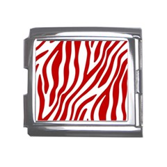 Red Zebra Vibes Animal Print  Mega Link Italian Charm (18mm) by ConteMonfrey