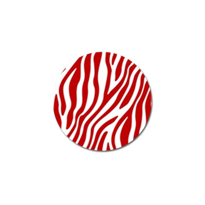 Red Zebra Vibes Animal Print  Golf Ball Marker