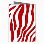 Red Zebra Vibes Animal Print  Greeting Cards (Pkg of 8) Right