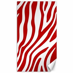 Red Zebra Vibes Animal Print  Canvas 40  X 72  by ConteMonfrey