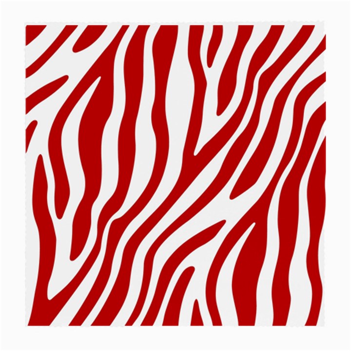 Red Zebra Vibes Animal Print  Medium Glasses Cloth (2 Sides)