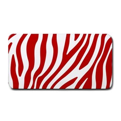 Red Zebra Vibes Animal Print  Medium Bar Mat by ConteMonfrey