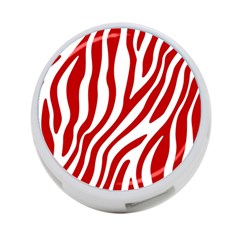 Red Zebra Vibes Animal Print  4-port Usb Hub (two Sides) by ConteMonfrey