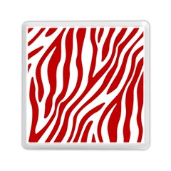 Red Zebra Vibes Animal Print  Memory Card Reader (square) by ConteMonfrey