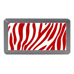 Red Zebra Vibes Animal Print  Memory Card Reader (mini) by ConteMonfrey