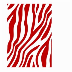 Red Zebra Vibes Animal Print  Large Garden Flag (two Sides) by ConteMonfrey