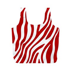 Red Zebra Vibes Animal Print  Full Print Recycle Bag (m) by ConteMonfrey