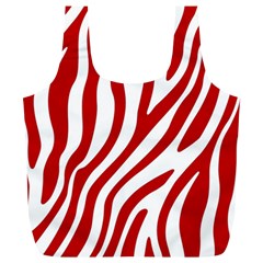 Red Zebra Vibes Animal Print  Full Print Recycle Bag (xl) by ConteMonfrey