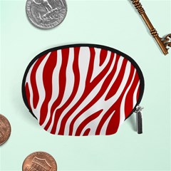 Red Zebra Vibes Animal Print  Accessory Pouch (small) by ConteMonfrey