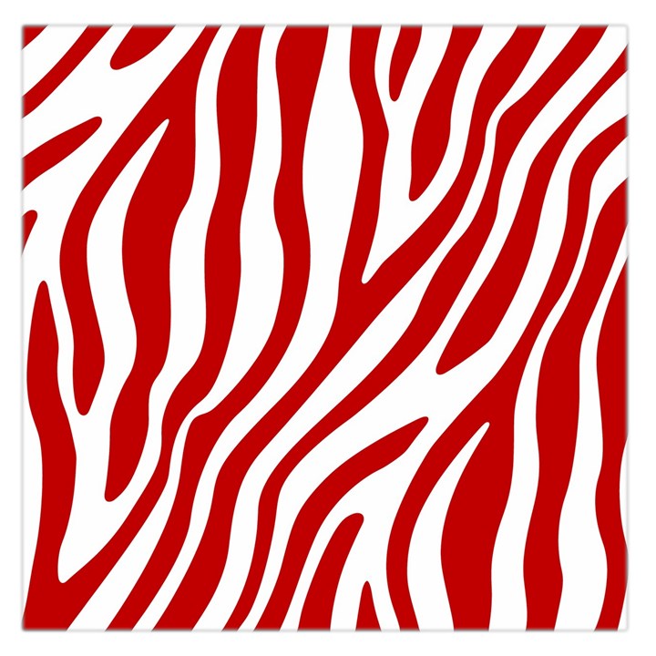 Red Zebra Vibes Animal Print  Square Satin Scarf (36  x 36 )