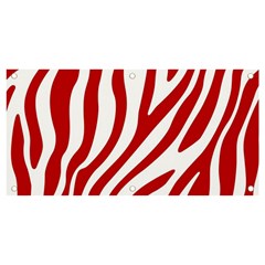 Red Zebra Vibes Animal Print  Banner And Sign 4  X 2  by ConteMonfrey