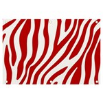 Red Zebra Vibes Animal Print  Banner and Sign 6  x 4  Front