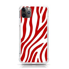 Red Zebra Vibes Animal Print  Iphone 11 Pro Max 6 5 Inch Tpu Uv Print Case by ConteMonfrey