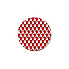 Red And White Cat Paws Golf Ball Marker (4 Pack) by ConteMonfrey