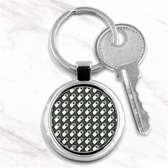 Grey And White Little Paws Key Chain (round) by ConteMonfrey