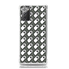 Grey And White Little Paws Samsung Galaxy Note 20 Tpu Uv Case by ConteMonfrey