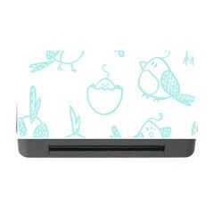 Birds Seamless Pattern Blue Memory Card Reader With Cf by ConteMonfrey