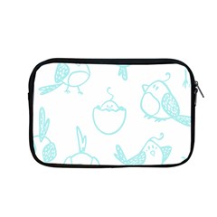 Birds Seamless Pattern Blue Apple Macbook Pro 13  Zipper Case by ConteMonfrey