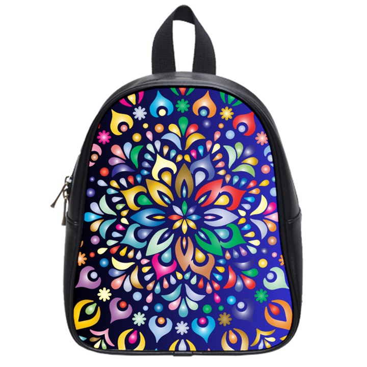 Leafs and Floral School Bag (Small)