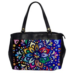 Leafs And Floral Oversize Office Handbag by BellaVistaTshirt02