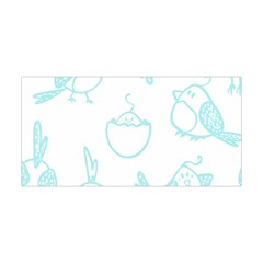 Birds Seamless Pattern Blue Yoga Headband by ConteMonfrey