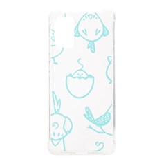 Birds Seamless Pattern Blue Samsung Galaxy S20plus 6 7 Inch Tpu Uv Case