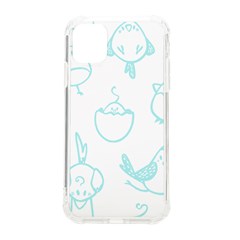 Birds Seamless Pattern Blue Iphone 11 Tpu Uv Print Case by ConteMonfrey