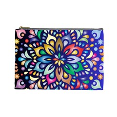 Leafs And Floral Cosmetic Bag (large) by BellaVistaTshirt02