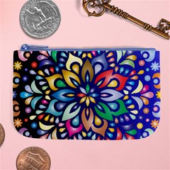 Leafs And Floral Large Coin Purse by BellaVistaTshirt02