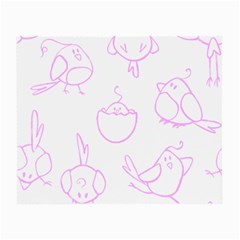 Birds Seamless Pattern Purple Small Glasses Cloth (2 Sides) by ConteMonfrey