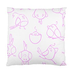 Birds Seamless Pattern Purple Standard Cushion Case (one Side) by ConteMonfrey