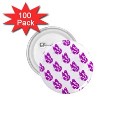 Purple Butterflies On Their Own Way  1 75  Buttons (100 Pack) 