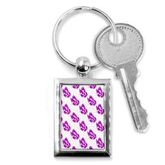 Purple Butterflies On Their Own Way  Key Chain (rectangle) by ConteMonfrey