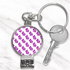 Purple Butterflies On Their Own Way  Nail Clippers Key Chain by ConteMonfrey