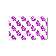 Purple Butterflies On Their Own Way  Magnet (name Card) by ConteMonfrey