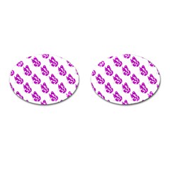 Purple Butterflies On Their Own Way  Cufflinks (oval) by ConteMonfrey