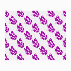 Purple Butterflies On Their Own Way  Small Glasses Cloth by ConteMonfrey