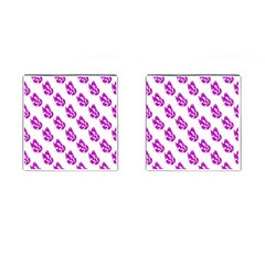 Purple Butterflies On Their Own Way  Cufflinks (square) by ConteMonfrey